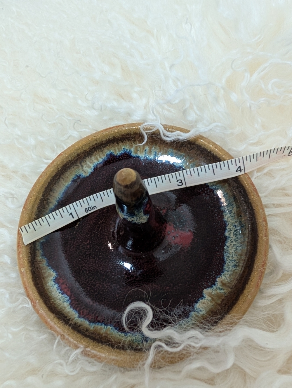Artisan Ceramic Ring Holder - Galaxy Glaze - Picture 7 of 8